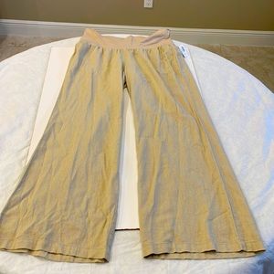 Old Navy High-Waisted Linen Pants for Women | Size L | Color Tan